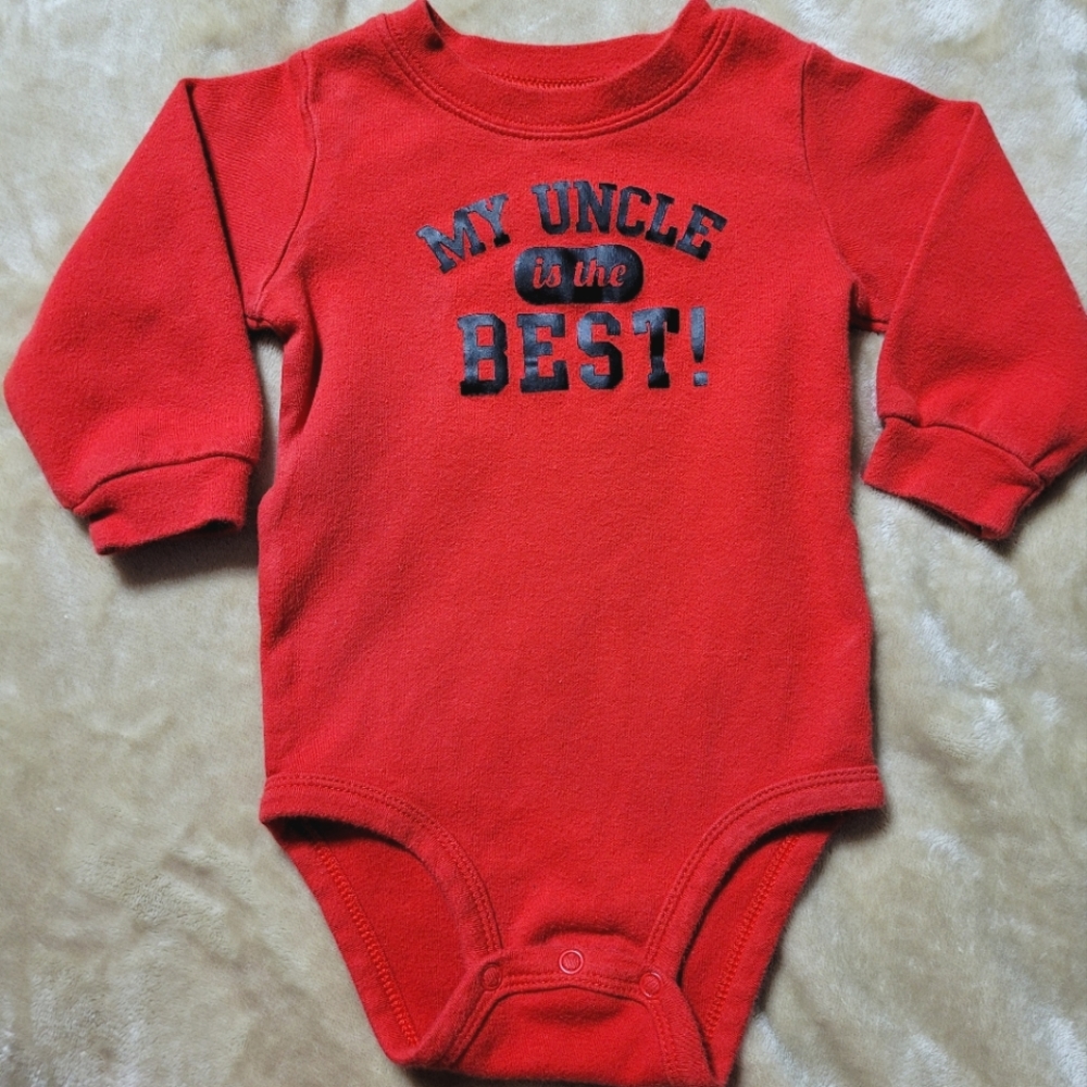 Carter's "Uncle" Long sleeve onsie - 12m